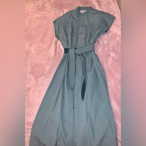 Vintage midi button up dress